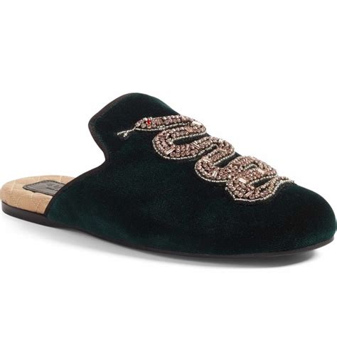 emerald mule with snake gucci|Gucci Mule shoes for Women .